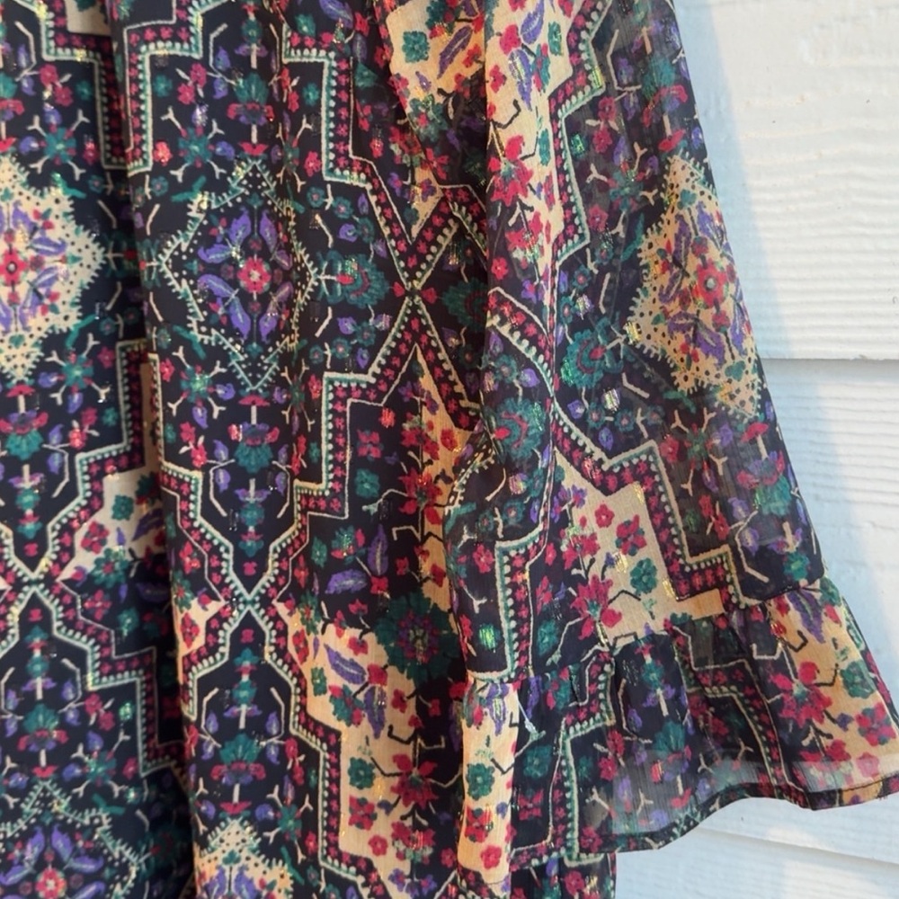 Colorful Geometric Pattern Dress - Picture 3 of 4